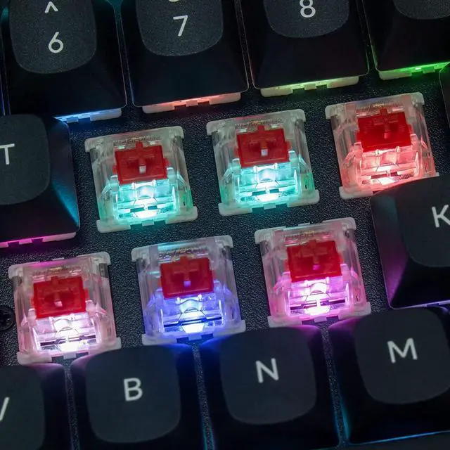 Alt view image 6 of 6 - K8 Pro QMK/VIA Wireless Mechanical Keyboard, Hot-Swappable Aluminum Frame TKL Custom Programmable Keyboard with RGB Backlit, Gateron G Pro Red Switch