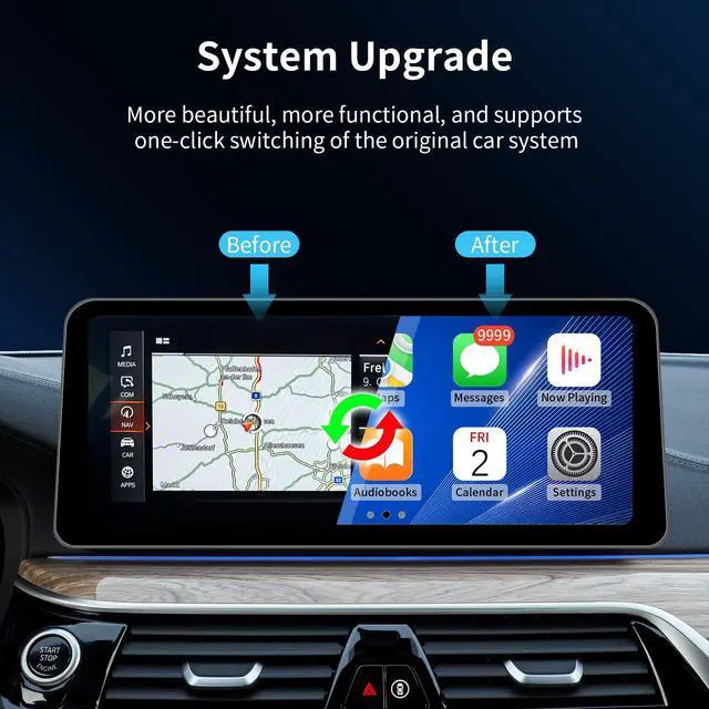 Alt view image 4 of 6 - Wireless CarPlay/Android Auto 10.25/12.3 Inch Touchscreen for BMW 3/4 Series F30/F31/F32/F33/F34/F35/F36 (2013-2015) with NBT System, Car Radio Receiver, Multimedia, Bluetooth, Car Stereo