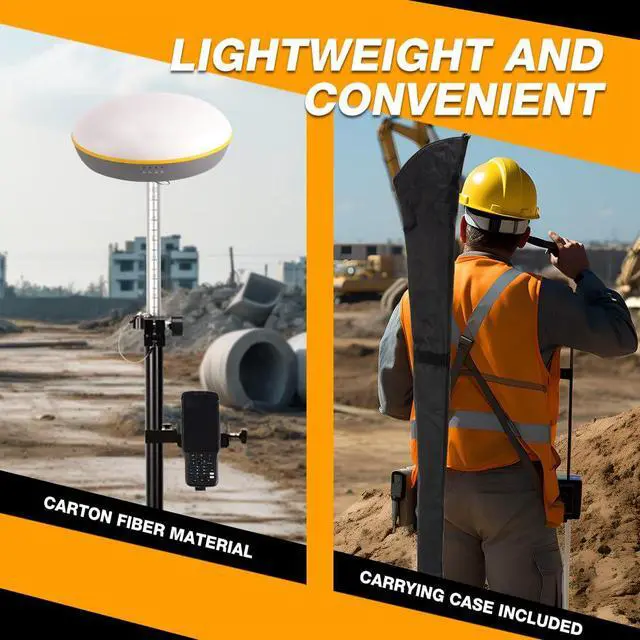 Alt view image 6 of 6 - Telescopic GPS Pole, GPS Rod 2.5m/8.2Ft for Land Surveying & Engineering GPS/GNSS Accessory and Instruments (GLS25)