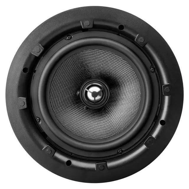 Alt view image 5 of 6 - 8" in Ceiling Speaker Pair 150W, Trimless Magnetic Grille, Pivoting Tweeter, Paintable Grille ACE840
