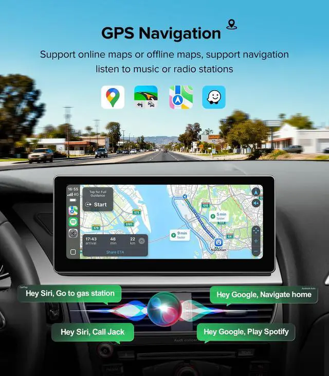 Alt view image 5 of 6 - 10.25" Linux Car Stereo for Audi A4 B8 S4 A5 S5 RS5 (2009-2016) Concert & Symphony System - Wireless CarPlay Android Auto Head Unit, 1920x720 IPS Touch Screen, Retains Factory Radio & Knob Control