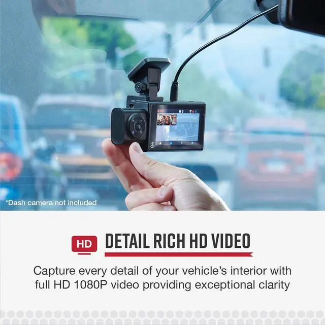 Alt view image 4 of 6 - Cabin-View Camera for SC Series Dash Cams, Full HD Video in-Vehicle Monitoring with Night Vision