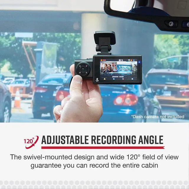 Alt view image 5 of 6 - Cabin-View Camera for SC Series Dash Cams, Full HD Video in-Vehicle Monitoring with Night Vision