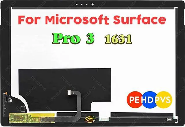 Alt view image 3 of 4 - for Microsoft Surface Pro 3 1631 (2014) Screen Replacement for Surface Pro 3 LCD Display LTL120QL01-003 Digitizer TOM12H20 2160x1440 12.0 inch LED Display Touch Screen Digitizer Assembly