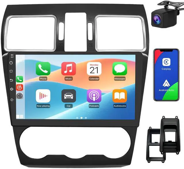 Main image of 8 Core Car Radio for Subaru Forester 2015-2018 (4GB RAM 64GB ROM) Suitable for Factory Sound Systems,5G WiFi Wireless CarPlay/Android Auto,GPS DSP RDS BT 5.0 with Backup Camera