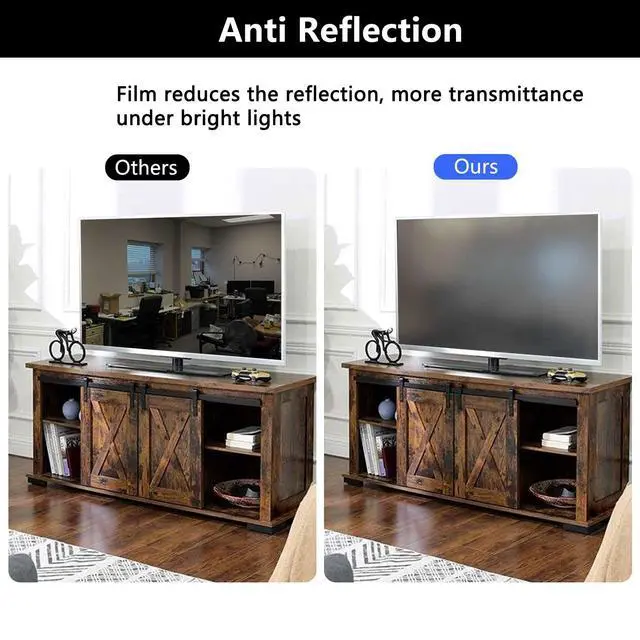 Alt view image 5 of 6 - 55-Inch Anti Glare Screen Protector for Tv, Anti Blue Light Tv Screen Protector, Matte Finish for Reduce Reflections, Relieve Eye Strain and Sleep Better (1211 * 682)