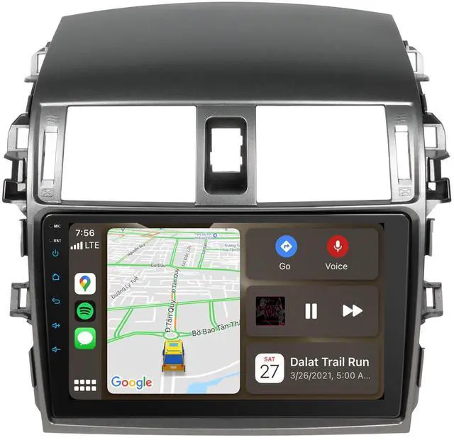Main image of Car Radio for Toyota Corolla 2009 2010 2011 2012 2013 Support Wireless Carpaly and Android Auto, 9 Inch IPS Touch Screen with Bluetooth/SWC/DSP/AM/FM