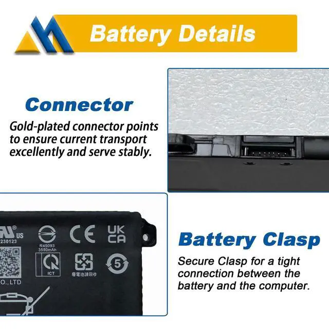 Alt view image 4 of 6 - 42Wh C31N2201 Laptop Battery Replacement for ASUS Vivobook 15 X1504VA X1504ZA F1504ZA Go 15 E1504FA E1504GA 14 OLED X1405VA 16 M1605YA X1605EA 14X X1403VA 15X M3504YA 16X M3604YA 11.55V 3640mAh