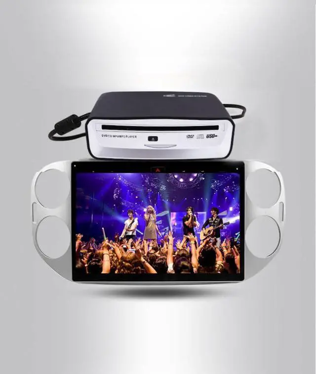 Alt view image 2 of 6 - Car External Universal CD Player USB External Car Slot-Load CD Player Compatible with Android Navigation (Android Version 4.4 and Above)/PC/TV-Plug and Play