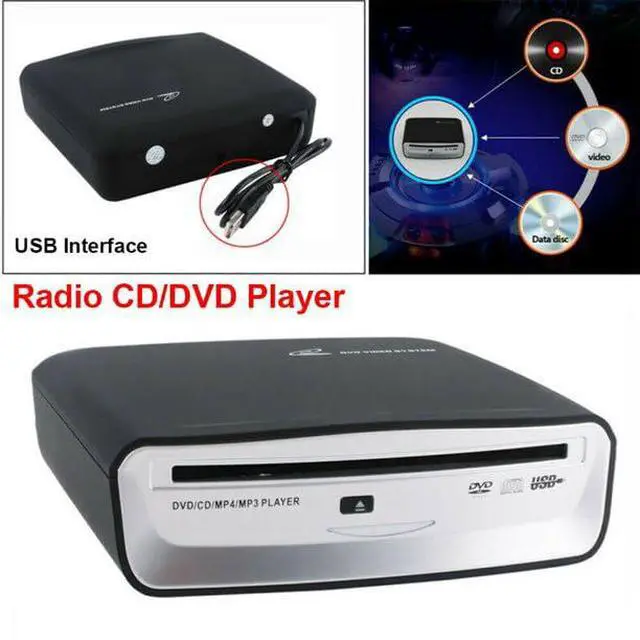 Alt view image 4 of 6 - Car External Universal CD Player USB External Car Slot-Load CD Player Compatible with Android Navigation (Android Version 4.4 and Above)/PC/TV-Plug and Play