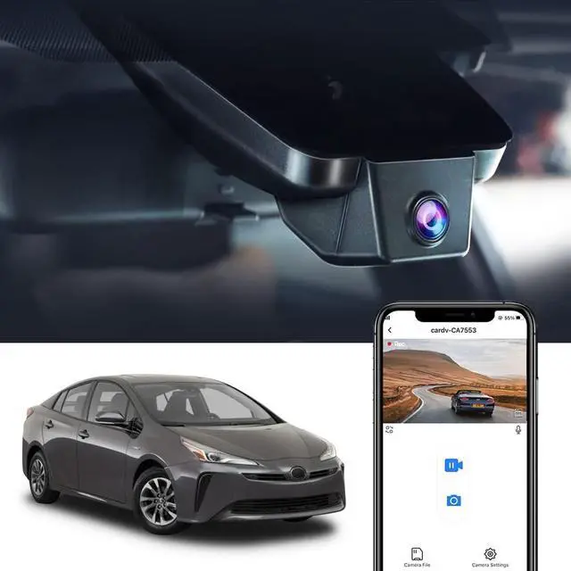 Main image of 4K Dash Cam Suitable for Toyota Prius 2018-2022 (Part No#86466-47021) Gen4/XW50, Integrated OEM Look, UHD 2160P Video, Built-in WiFi & APP, Loop Recording, G-Sensor, Plug & Play, 64GB Card