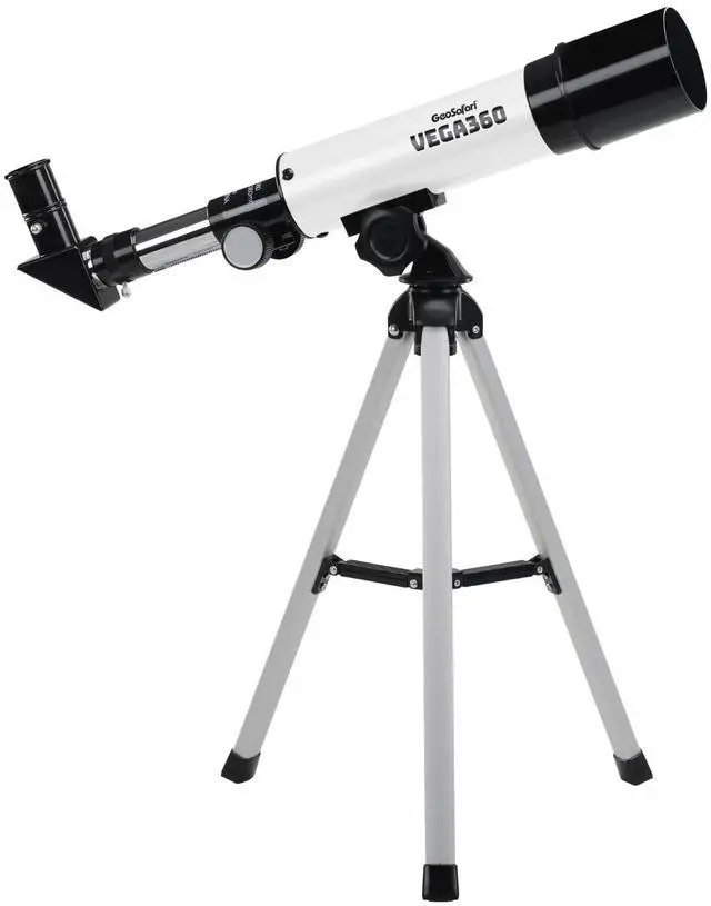 Main image of GeoSafari Vega 360 Telescope - 50 mm Beginner Telescope for Kids 8-12, Refractor Telescopes, Astronomical Telescopes for Stargazing, Includes Two Eyepieces and Tripod