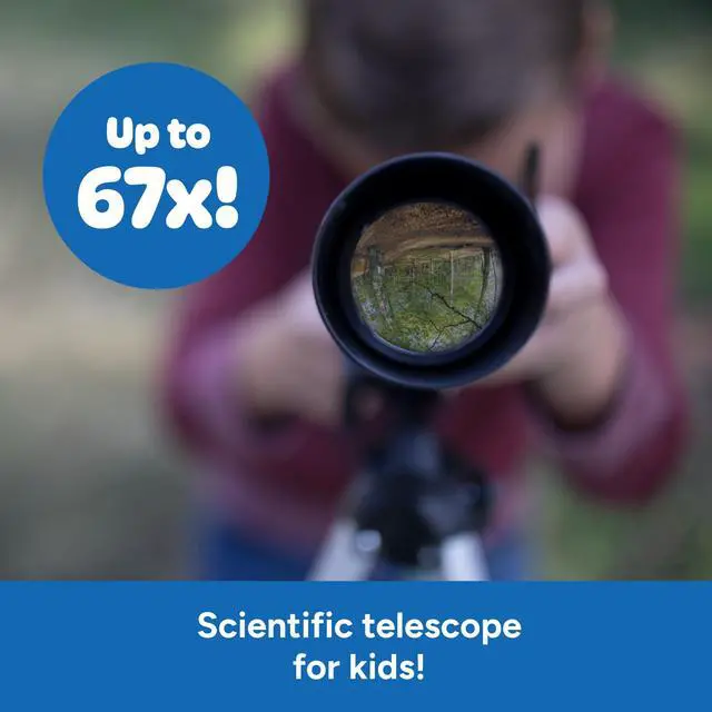 Alt view image 2 of 6 - GeoSafari Vega 360 Telescope - 50 mm Beginner Telescope for Kids 8-12, Refractor Telescopes, Astronomical Telescopes for Stargazing, Includes Two Eyepieces and Tripod