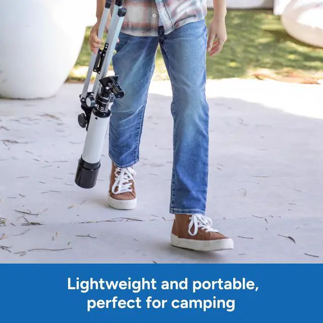 Alt view image 4 of 6 - GeoSafari Vega 360 Telescope - 50 mm Beginner Telescope for Kids 8-12, Refractor Telescopes, Astronomical Telescopes for Stargazing, Includes Two Eyepieces and Tripod