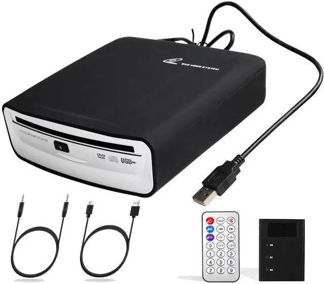 Main image of Portable Universal CD Player for Car with USB Port AUX Port,USB External CD Player for Vehicle,Laptop,Desktop,TV,Mac,Computer,for Android 4.4 and Above Navigation