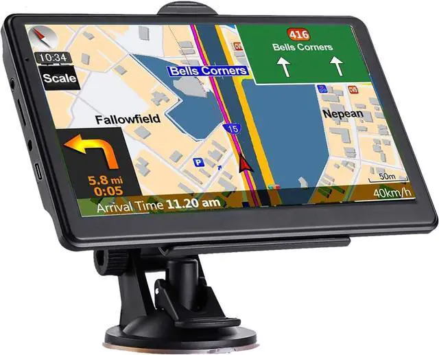 Main image of GPS Navigation for Car, Latest 2026 Map,7 inch Touch Screen Real Voice Spoken Turn-by-Turn Direction Reminding Navigation System for Cars, Vehicle GPS Satellite Navigator with(Free Updates)