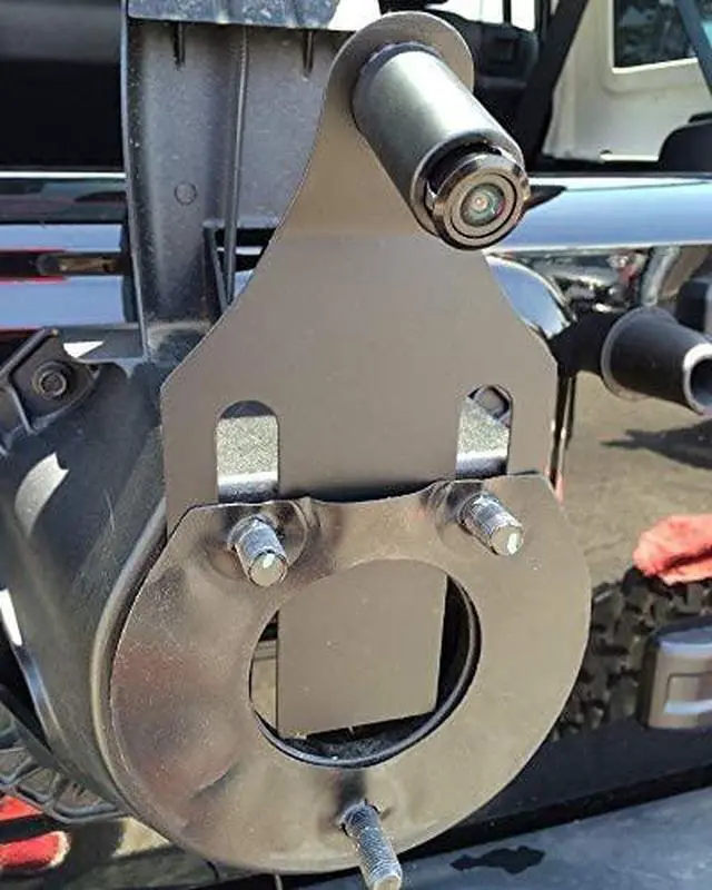 Alt view image 6 of 6 - Jeep Wrangler JK Spare Tire Mount AHD Backup Camera for Aftermarket Radios, IP67 Waterproof for 4x4 Off-Road Driving, Selectable Reverse Parking Lines, Wide Viewing Angle, Easy Install
