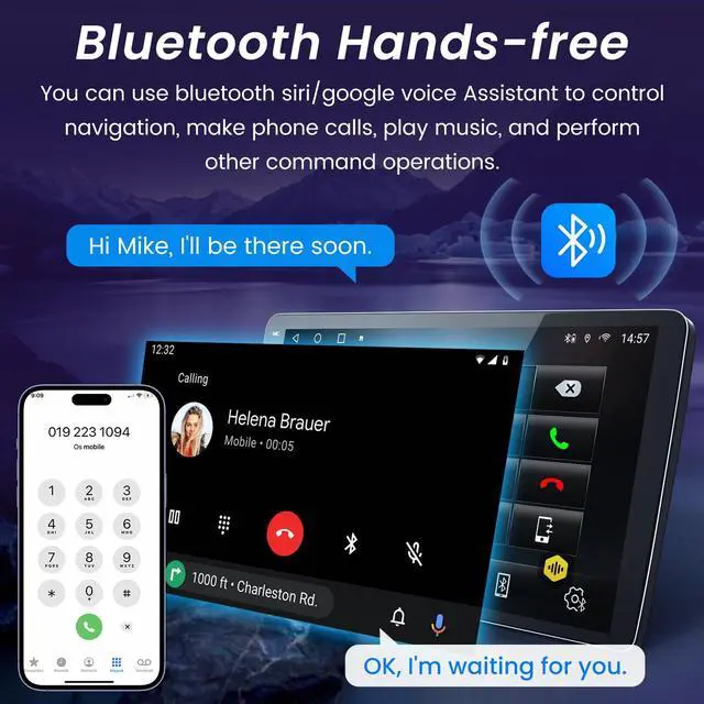 Alt view image 2 of 6 - 4Core+64G ROM Andriod 13 Car Radio for Dodge RAM 1500 2500 2013-2018: 9 inch IPS Touchscreen Car Stereo with Wireless Carplay Android Auto Bluetooth 5G WiFi 1080P Backup Camera GPS FM