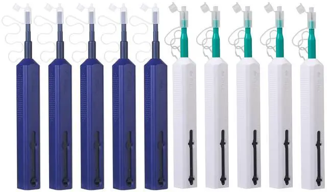 Main image of 10PC Fiber Cleaner Fiber Optic Tools Cleaning Pen for 1.25 mm & 2.5mm SC/FC/ST/LC/MU Connector Over 800 Cleans Fiber End Face Cleans & Optical Connector Cleans