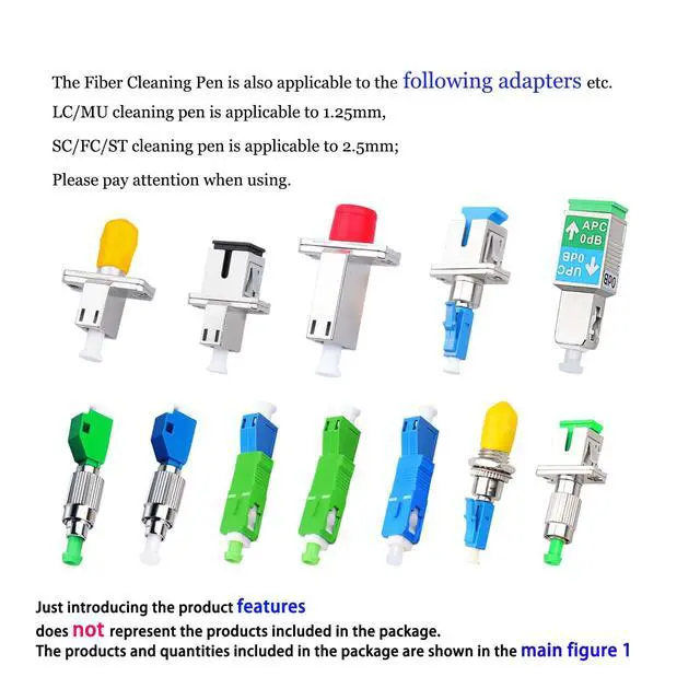 Alt view image 4 of 6 - 10pcs Optical Fiber Cleaning Pen 2.5mm Ferrules SC/ST/FC Optical Fiber Connector Cleaning Pen Been Cleaned for More Than 800 Times