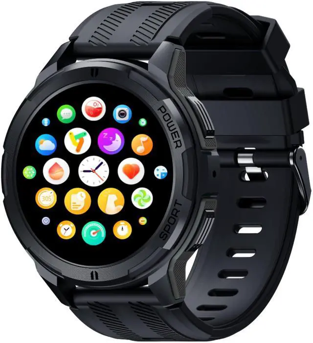 Main image of Rugged Smart Watch for Men, Foreman Smartwatch, Waterproof Digital Watch for The Toughest Jobs, with Fitness Trackers, Heart Rate Monitor, IP68, Pedometer, Workout Modes and More