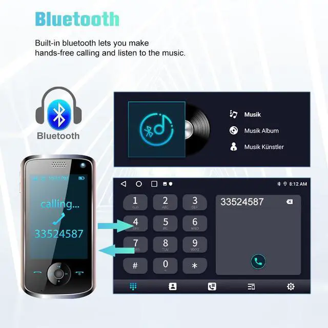 Alt view image 5 of 6 - 5G WiFi Car Radio Stereo for Dodge RAM 1500 2500 2002 2003 2004 2005,9 inch Touch Screen with Wireless CarPlay Android Auto