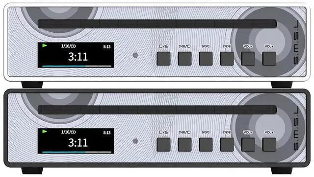 Main image of SMSL PL100PRO CD Player,RCA/Optical/Coaxial/XLR Balanced/3.5+4.4mm Headphone Output,200mW 32,2*CS43131 High-End DAC Chips,Compatible with CD-R/CD-RW/MP3 Discs,Lossless MQA Playback
