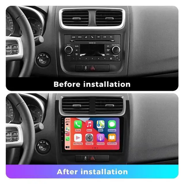 Alt view image 2 of 6 - Android Car Stereo for Dodge Avenger 2011 2012 2013 2014 Head Unit,1280 * 720 Resolution Touch Screen Upgrade with 4G LTE Wireless CarPlay/Android Auto,8 core 2+32G