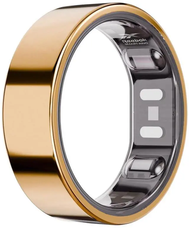 Main image of Smart Ring for Women or Men - Shiny Gold, Size 10 Fitness Ring - The Next Generation of Wearable Technology - Fitness and Sleep Tracker - Monitors Wellbeing and Recovery
