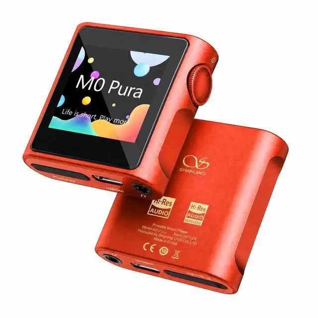 Main image of M0 Pura HiFi Music Player,Hi-Res MP3 Player,DAC/AMP,2X CS43131 DAC,Bluetooth 5.0,APP Control,LDAC/SBC/AAC,3.5mm/Type-C Jack,Support USB Audio 384kHz /32bit,250mW@32,MTouch OS (Orange)