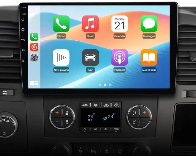 Main image of Car Radio Stereo 10 inch Touch Screen for Chevy Silverado 2007-2013 Tahoe GMC Sierra Yukon with Wireless CarPlay Android Auto