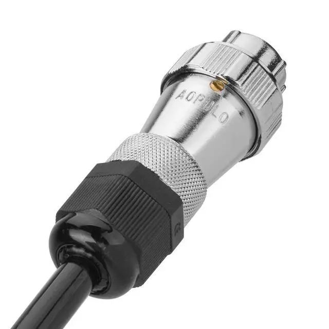 Alt view image 5 of 6 - Heavy Duty Vehicle Coil Trailer Cable with 2 Channel 4 PIN AV Connector Disconnect Kit for Truck Caravan Motor Home Backup Security Camera Monitor System
