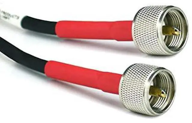 Main image of ECP Cable Experts RG-8X Coax Cable - 25 FT PL259 M/M Connectors - Heavy Duty Indoor/Outdoor Weatherproof Jumper Cables - CB, Ham Radio, Short Wave Radio - HF, VHF, UHF
