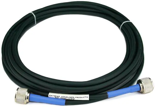 Alt view image 2 of 5 - ECP Cable Experts RG-8X Coax Cable - 25 FT PL259 M/M Connectors - Heavy Duty Indoor/Outdoor Weatherproof Jumper Cables - CB, Ham Radio, Short Wave Radio - HF, VHF, UHF