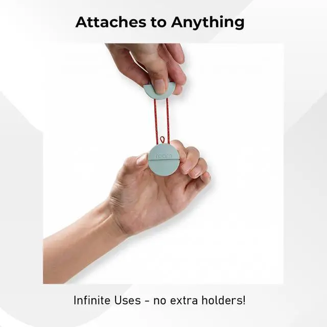 Alt view image 6 of 6 - Bluetooth Tracker & Item Finder for Keys, Luggage, Kid & Pet Gear, (iOS, Android), No App or Subscription, Fast Setup, Waterproof | 2-Pack, Grey