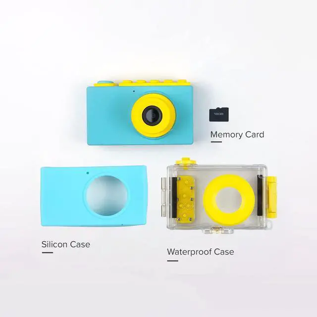 Alt view image 2 of 6 - myFirst Camera 2 - Kids Action and Underwater Camera, 8MP 1080P HD Video, Webcam, for Toddler, Tripod Mount, MicroSD Card, Neck Lanyard, Christmas or Birthday Gift for Kids 3-12 (Blue)