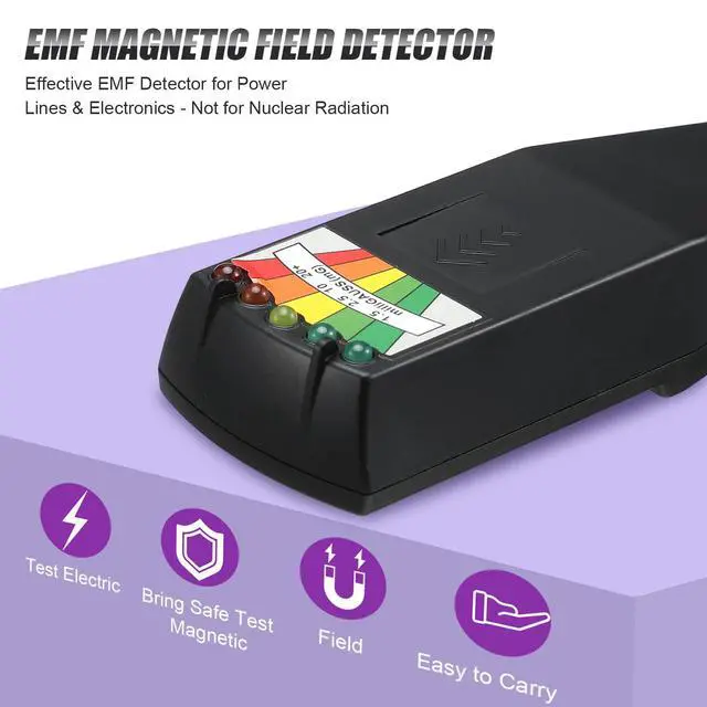 Alt view image 6 of 6 - 7 Pcs Ghost Hunting Equipment Kit 1 Electromagnetic Paranormal Radiation Detector 1 Digital EVP Voice Recorder 1 Hand Held Radio 1 UV Flashlight 3 LED Light up Cat Balls, 8gb(Clear)