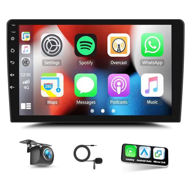 Alt view image 2 of 6 - 4+64G Car Stereo Radio for Dodge Durango 2011 2012 2013, 10.1" Android 13 Wireless Car Radio Stereo Touchscreen Head Unit with CarPlay Android Auto GPS Navi SWC DSP FM WiFi Bluetooth Camera Mic