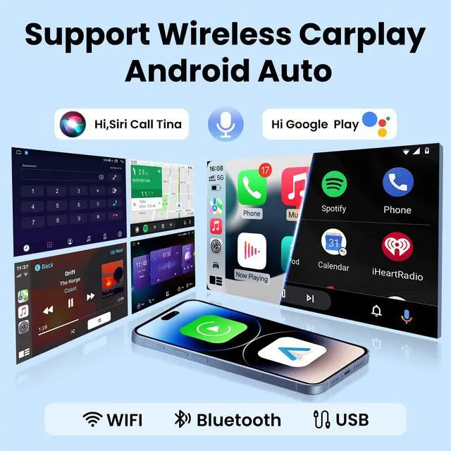 Alt view image 3 of 6 - 4Core+64GB Car Radio for Subaru Forester 2014 2015 Subaru WRX Impreza 2012-2014: 9inch HD IPS Touchscreen Replacement Carplay&Android Auto GPS 5GWiFi Head Unit Bluetooth5.0 SWC+Backup Camera FM DSP