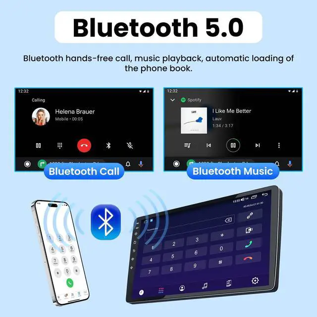 Alt view image 6 of 6 - 4Core+64GB Car Radio for Subaru Forester 2014 2015 Subaru WRX Impreza 2012-2014: 9inch HD IPS Touchscreen Replacement Carplay&Android Auto GPS 5GWiFi Head Unit Bluetooth5.0 SWC+Backup Camera FM DSP