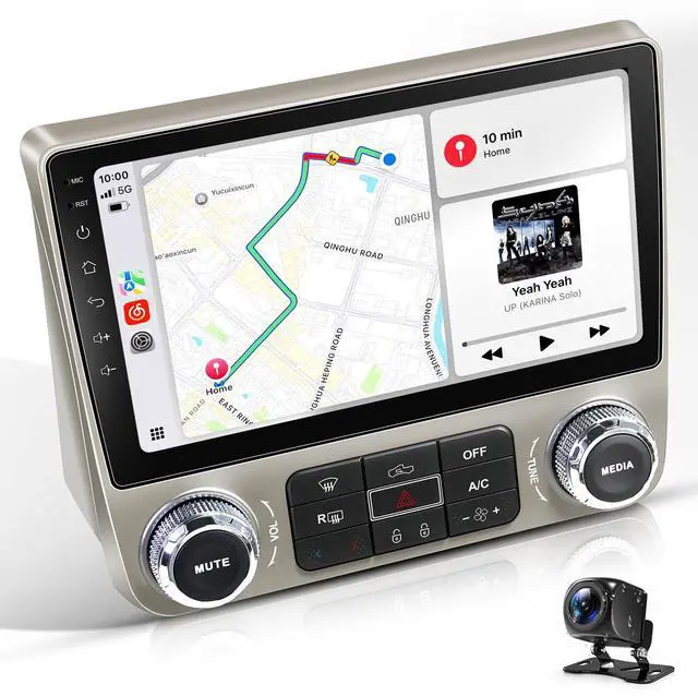 Main image of 9" Car Radio Upgrade for Chevy Camaro 2010-2015 8Core-Head Unit(4GB+64GB) with CarPlay/Android Auto 2K Touch Screen with 1080P Backup Camera (10.33''Camaro) (9''QLED)