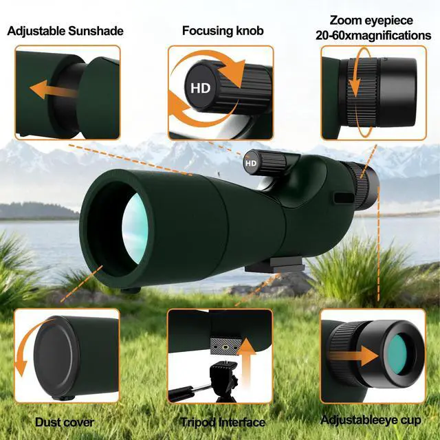 Alt view image 5 of 6 - Monocular Telescope with Tripod,Bird Watching Gifts for Men and Nature Lovers - Outdoor Nature Exploration & Stargazing, Birthday Gifts for Father, Graduation Gifts for Teens