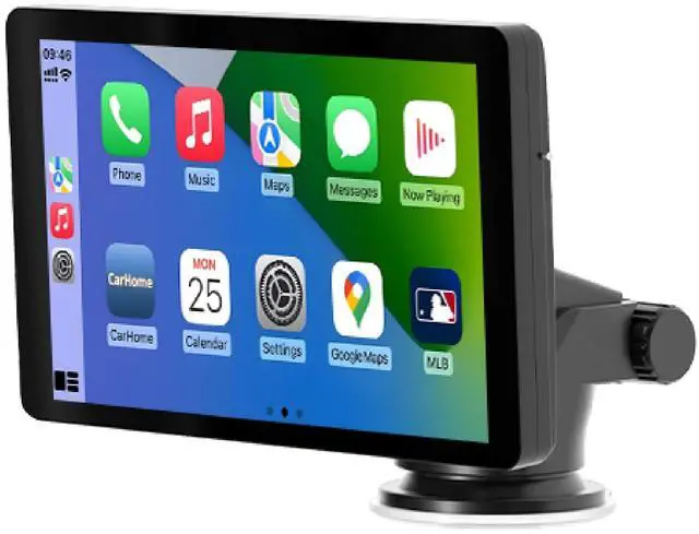 Main image of INTELLIDASH 7" HD Touchscreen Portable Apple CarPlay Wireless Android Auto Screen for Car, Bluetooth Stereo, Backup Camera Support, Mirror Link, GPS Navigation, Siri, Google, SiriusXM
