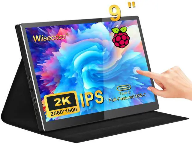 Main image of Portable Monitor 9 inch 2K 2560 * 1600 IPS Touch Screen 73% NTSC USB C HDMI Secondary External Computer Laptop LCD Monitor for MacBook Pro Air PC Laptop Phone Xbox PS5