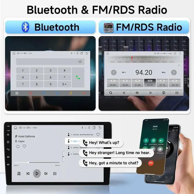 Alt view image 6 of 6 - Car Stereo Upgrade for Kia Rio YB/SC 2018-2023 Low-end Version Cars | 9 inch 1280x800 Touchscreen, 8core 4+64GB Android 15 Radio,GPS Navigation Unit with Carplay Android Auto, Multimedia Player