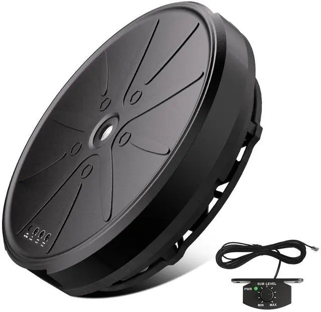 Main image of 1200W Powered 12" Car Subwoofer, Deep Bass, Anti-Theft Spare Tire Design, Plug & Play, OEM-Style Spare Tire Mount, No Space Wasted, High Output for Cars & Trucks