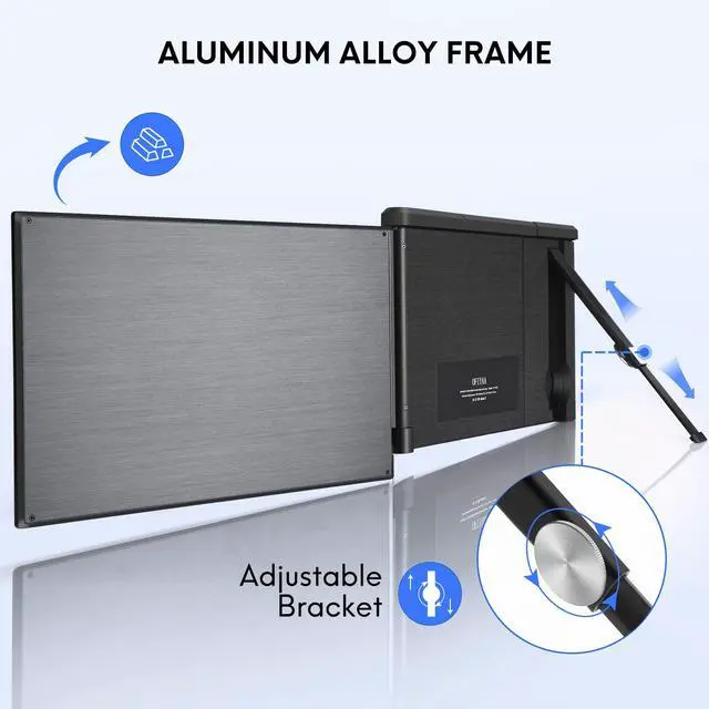 Alt view image 3 of 6 - P1 Plus Portable Monitor for Laptop Screen Extender 13.3 inch Dual Monitor External FHD 1080P IPS Display Double Monitors 2 Type-C/1 HDMI, for 13-16.5 inch Notebook Computer Mac Windows Phone