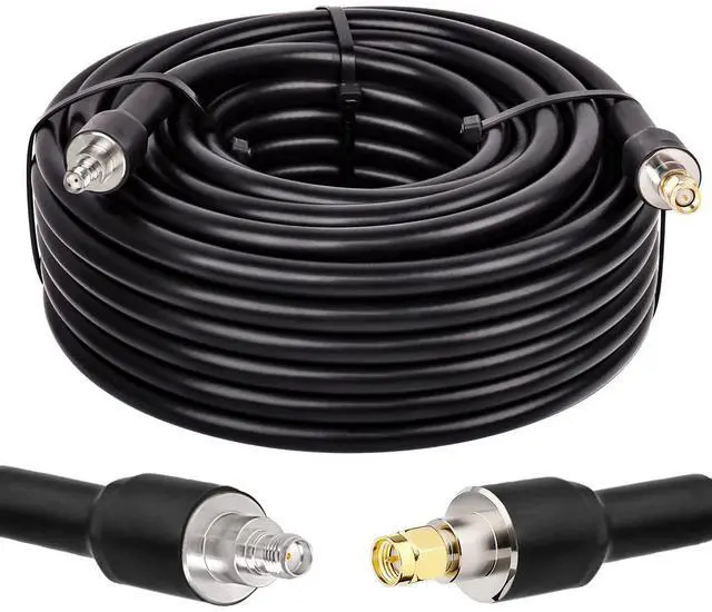 Main image of SMA Cable, SMA Extension Cable SMA Male to SMA Female Low Loss KMR400 SMA Coax Cable for 3G 4G LTE, 5G Modems/Routers, Ham, ADS-B, SDR Equipment(75FT)