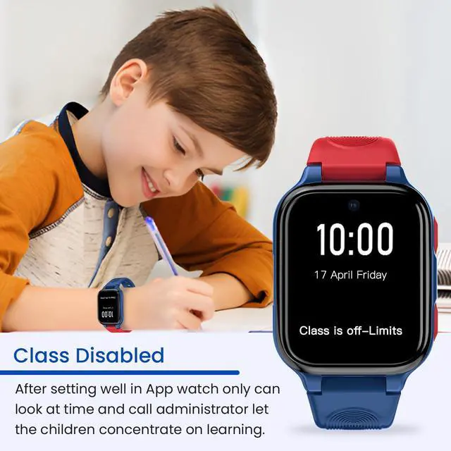Alt view image 4 of 6 - K9 Kid AI Smartwatch with GPS, 1.78'' AMOLED 4G for Kids with Video Call, Alarm Clock, School Mode, IP68 Waterproof Kids Smartwatch for Teens Ages 6 and Up