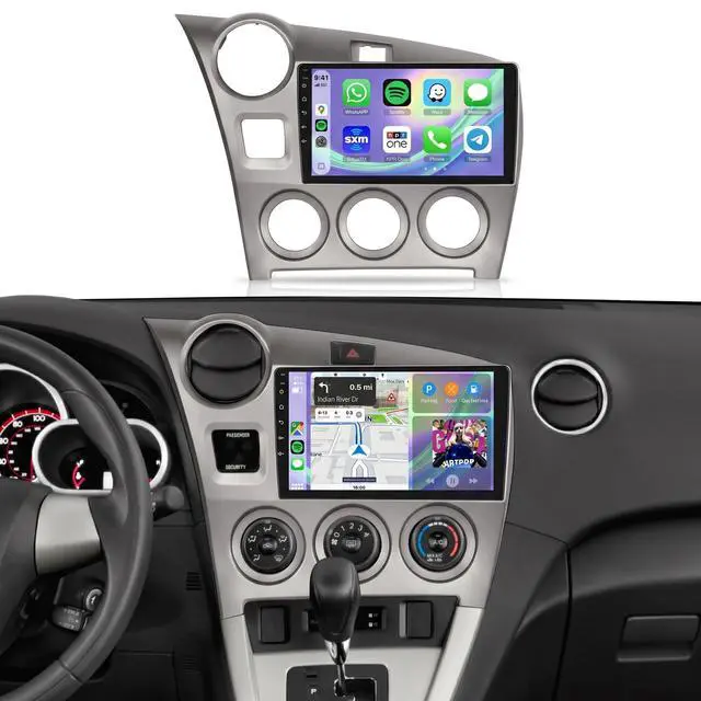 Main image of 5Gzh WiFi Car Radio Stereo for Toyota Matrix 2009-2014 2+64G, 9" Touch Screen/Android 15/Wireless CarPlay/Android Auto/DSP EQ/GPS/Bluetooth/FM/RDS/SWC/HD Backup Camera